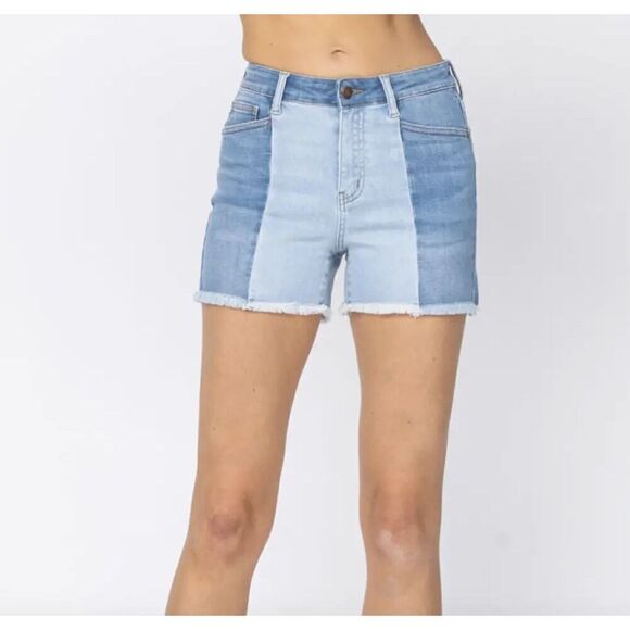 JUDY BLUE Contrast Panel Size S - Picture 1 of 6